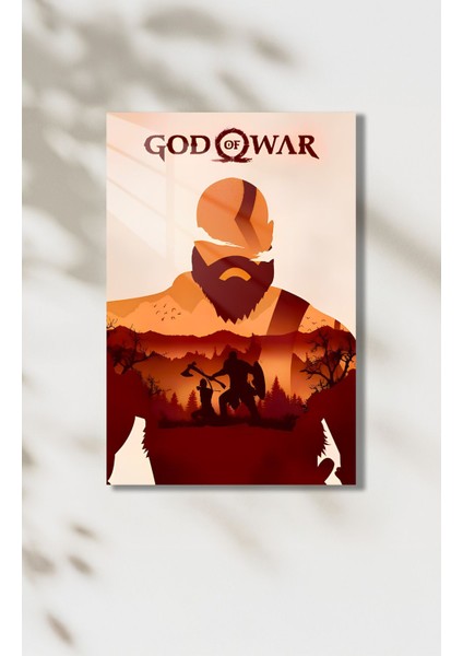 Gow Kratos Hd Metal Tablo Poster fiyatları
