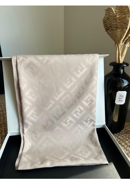 Vavscarfs F Desen Jakar Eşarp Bej
