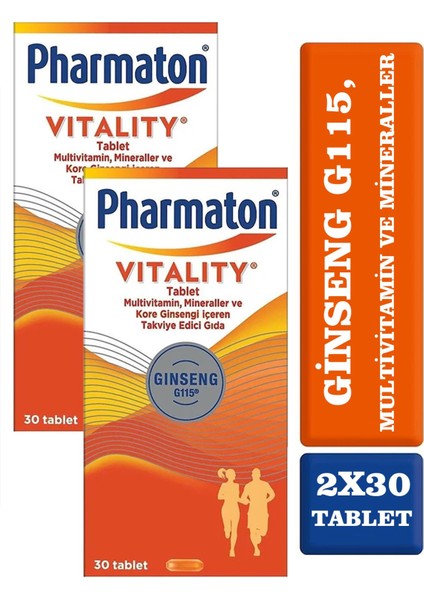 Pharmaton Vitality 30 Tablet 2 Adet