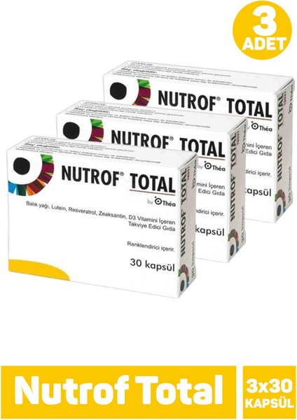 Nutrof Total 30 Kapsül 3 Adet