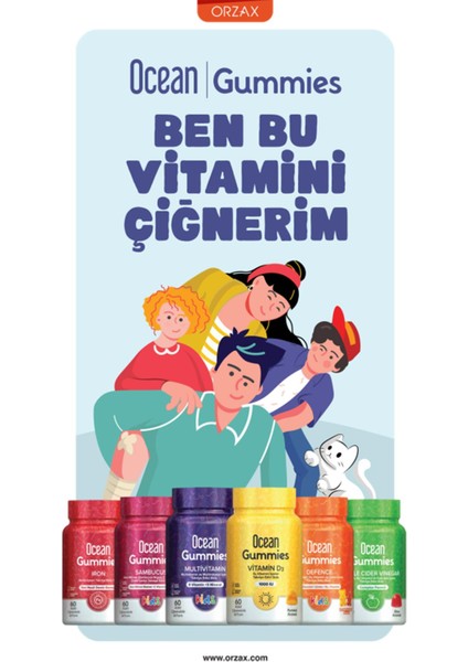 Ocean Gummies Sambucus 60 Adet Çiğnenebilir Jel Form fiyatları