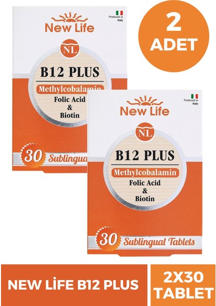 New Life B12 Plus Methylcobalamin 30 Tablet 2 Adet