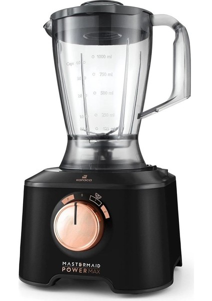 Premium Blender Hamur Yoğurma ve Smothe 11 In 1 Mutfak Robotu Black Copper 2500W