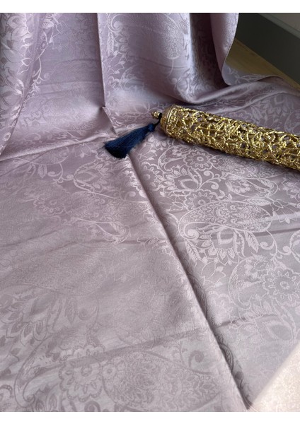 Vavscarfs Sarmaşık Etnik Desen Pamuk Jakar Şal Gül Kurusu