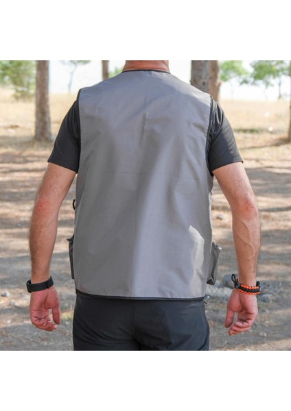 Action Dört Mevsim Çok Cepli Outdoor Spor Yelek Gri Xl modelleri