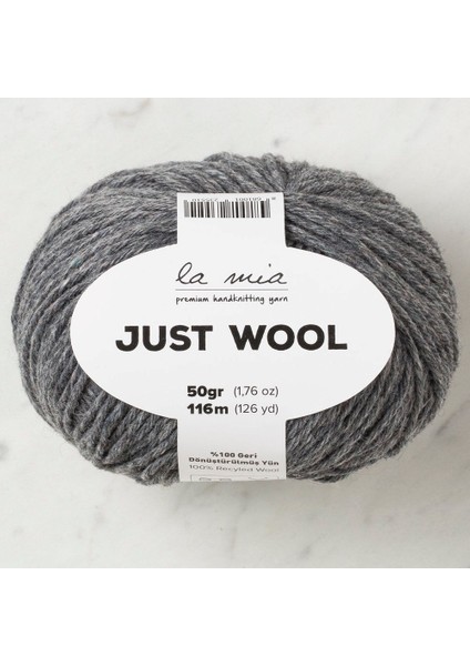 La Mia Just Wool Koyu Gri El Örgü Ipi - LT003 - 33841