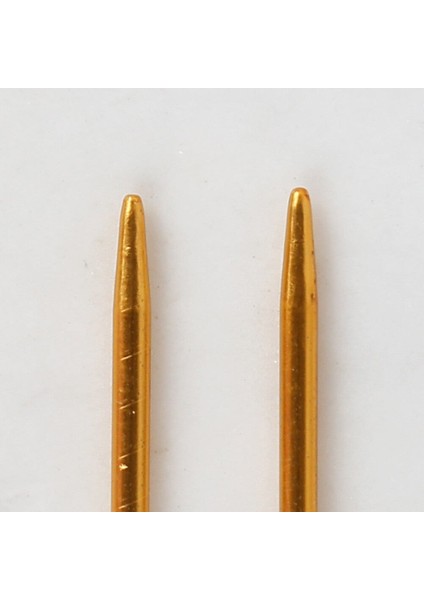 Loren Crafts 2,5 mm 35 cm Sarı Metal Örgü Şişi - L modelleri