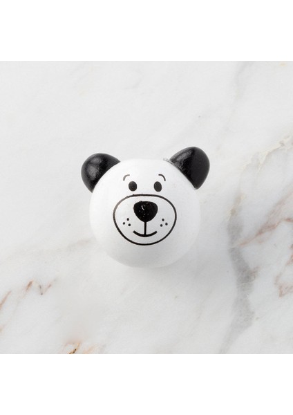 Hepohep Buffer Loren 1 Adet Kulağı Siyah Ayı Figürlü Ahşap Boncuk