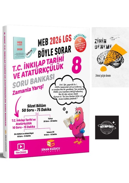 Sinan Kuzucu 2026 Meb Böyle Sorar Lgs Inkılap Soru Bankası +Zihin DENEME-K251