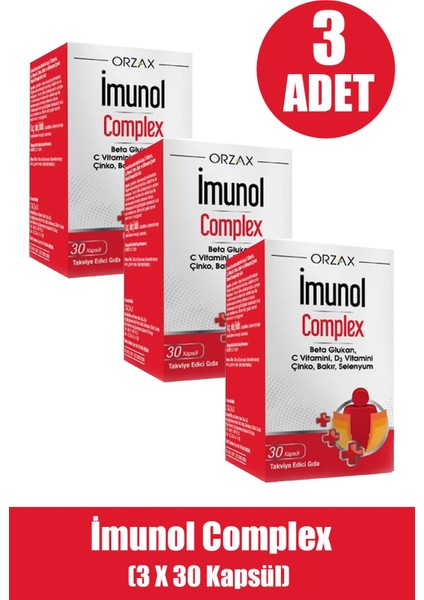 Imunol Complex 30 Kapsül 3 Adet