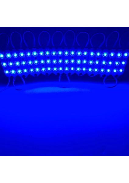 10 Adet 5 Watt Mavi Işık IP65 Modül Led, 10 Adet Magnetli, Çok Kaliteli Mavi Işık Modül LED