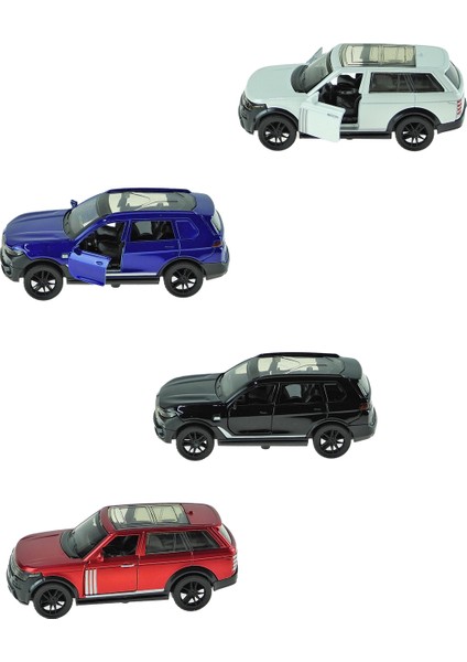 Oyuncak Metal Arabalar 4lü Set Metal Jep Suv Çek Bırak 13 cm modelleri