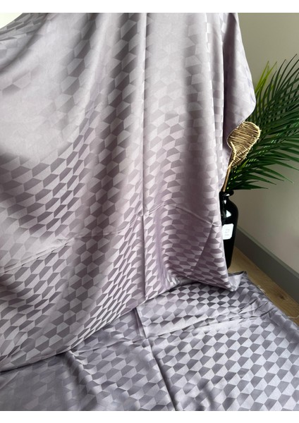 Vavscarfs Koza Desen Pamuk Jakar Şal Füme