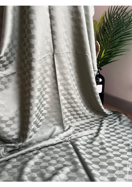 Vavscarfs Koza Desen Pamuk Jakar Şal Çağla Yeşili