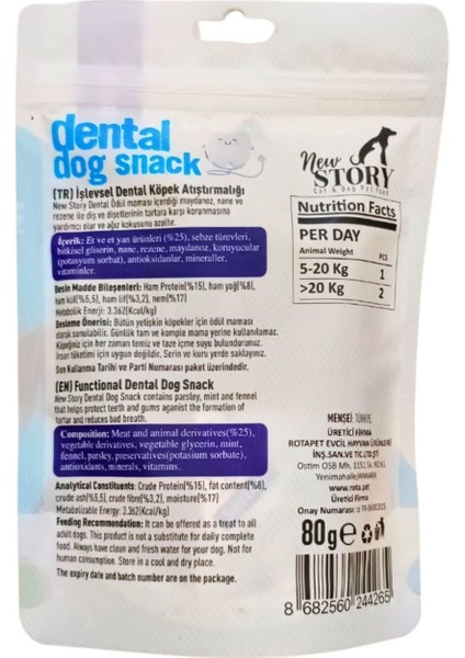 Dog Dental 3 x 80 gr Ağız Kokusu, Diş Sağlığı, Dental Anti Tartar modelleri