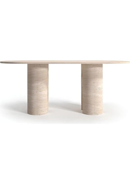 Polit Traverten Yemek Masası - Standart (90CMX190CMX75CM)