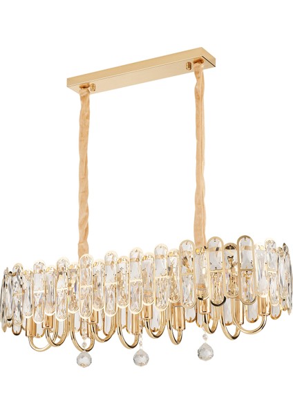 Tortes 80'lik Gold Kristal Taşlı Avize