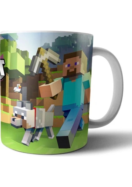 Minecraft Kişiye Özel Isimli Kupa Bardak Model