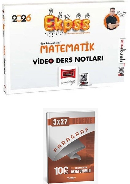 Yargı 2026 Ekpss Matematik Video Ders Notları+Anla Kazan Paragraf