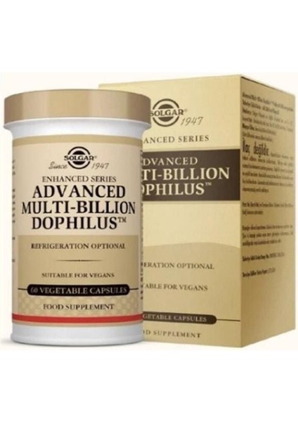 Solgar Advanced Multi-Billion Dophilus 60 Kapsül