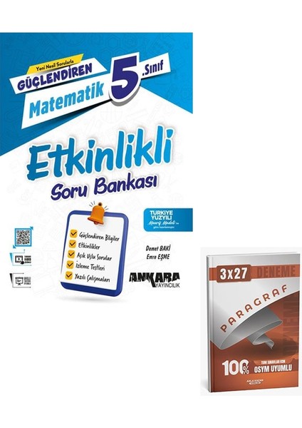 Ankara 2026 5. Sınıf Matematik Etkinlikli Soru Bankası+Anla Kazan Paragraf