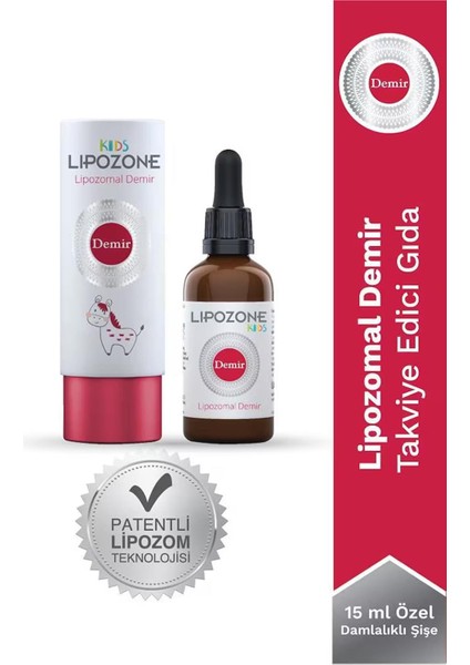 Asfstore Lipozone Kids Lipozomal Demir Drop 15 ml