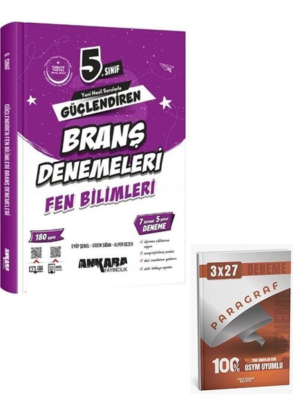 Ankara 2026 5. Sınıf Fen Bilimleri Güçlendiren Branş Denemeleri+Anla Kazan Paragraf