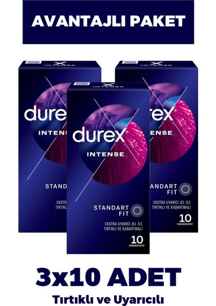 Intense Prezervatif 10'lu 3 Adet