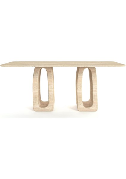 Bona Traverten Yemek Masası - Standart (90CMX190CMX75CM)