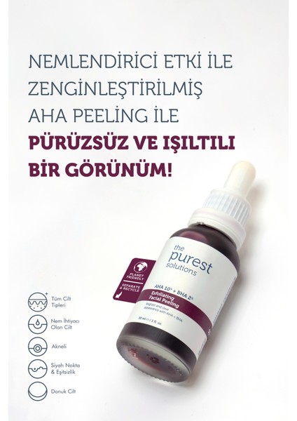 Arındırcı Yenileyici Aha & Bha Serum Cilt Bakım Seti: 30 ml Kırmızı Peeling + 8 ml Tanışma Boy