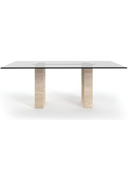 Sarah Traverten Yemek Masası - Standart (90CMX190CMX75CM)