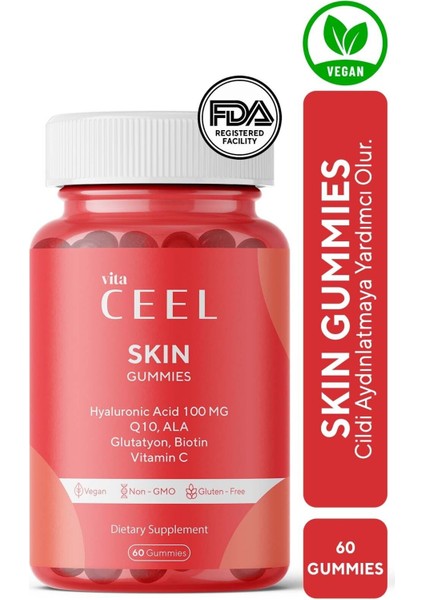 Vita Ceel Skin Gummies Cilt Vitamini 60 Gummies
