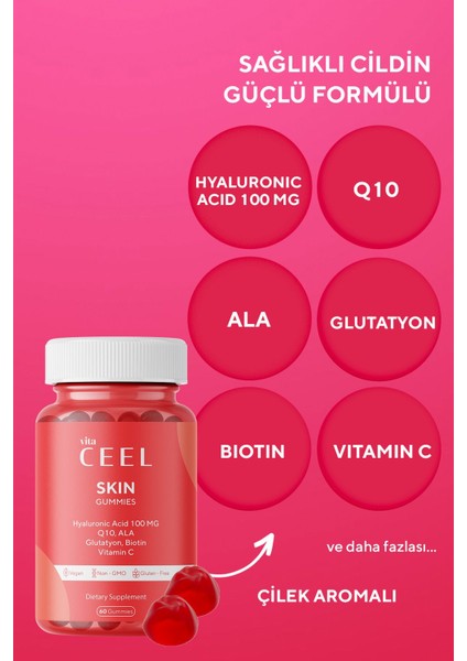 Vita Ceel Skin Gummies Cilt Vitamini 60 Gummies
