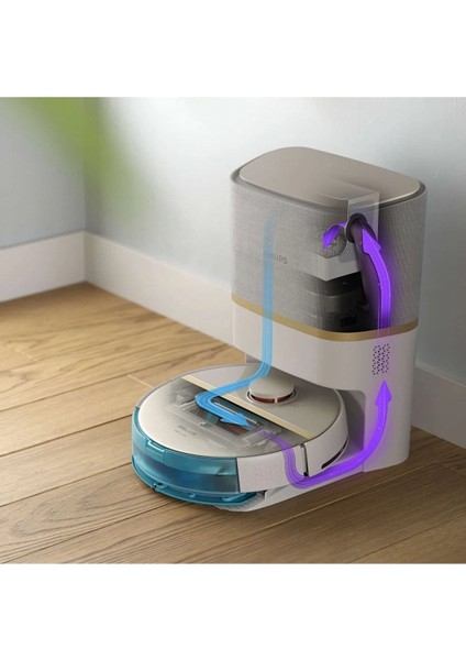 Robot Süpürge-Akıllı Istasyonlu-Uzakdan Bağlantılı-Islak Kuru - Tek Seferde Süpürür ve Siler fırsatları