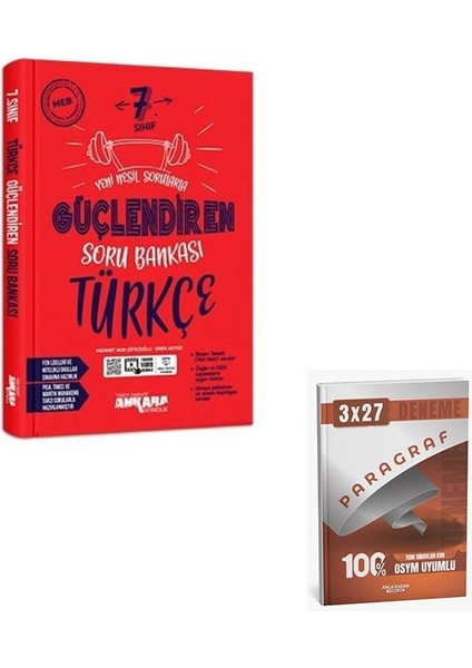 Ankara 2026 7. Sınıf Türkçe Güçlendiren Soru Bankası+Anla Kazan Paragraf