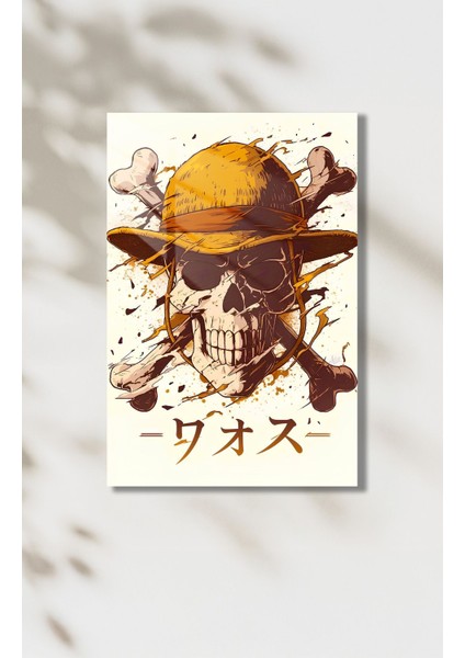 One Piece Korsan Bayrağı Temalı Hd Metal Poster fiyatları