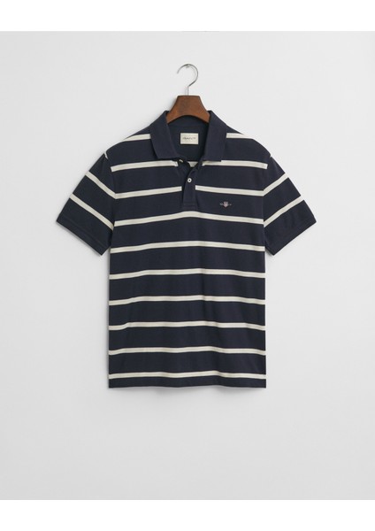 Çizgili Kısa Kol Erkek Triko T-Shirt