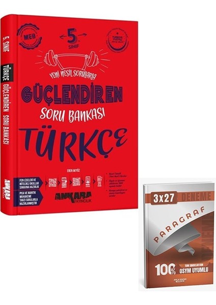 Ankara 2026 5. Sınıf Türkçe Güçlendiren Soru Bankası+Anla Kazan Paragraf