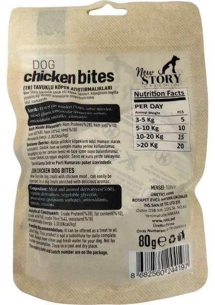 Dog Chicken Bites 6X80GR. Tavuklu, Köpek Ödül Maması modelleri