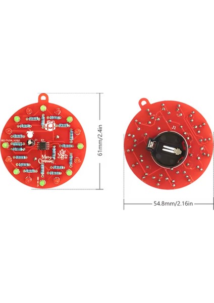 Dc 3V LED Işıklı Yılbaşı Ağacı Dekorasyon NE555 Hobi Devresi Dıy Lehimleme Kiti - Demonte(Montesiz) modelleri