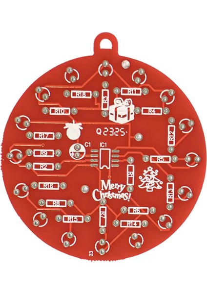 Dc 3V LED Işıklı Yılbaşı Ağacı Dekorasyon NE555 Hobi Devresi Dıy Lehimleme Kiti - Demonte(Montesiz) indirimleri