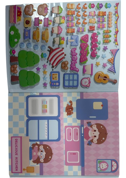 Menco 3 Boyutlu Maket Stıcker Kitabı- 4 Model - (Adet) fiyatları
