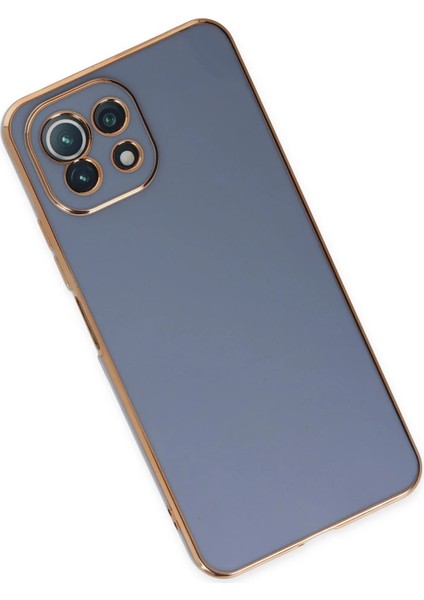 Xiaomi Mi 11 Lite Kılıf Volet Silikon - Mavi Bstmy