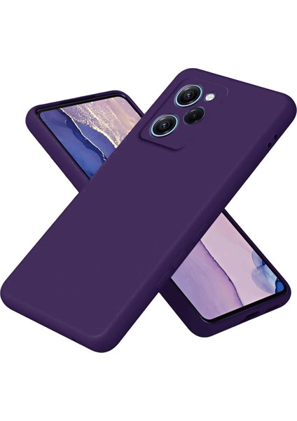 Xiaomi Poco X5 Pro 5g Nano Içi Kadife Silikon - Mor Bstmy