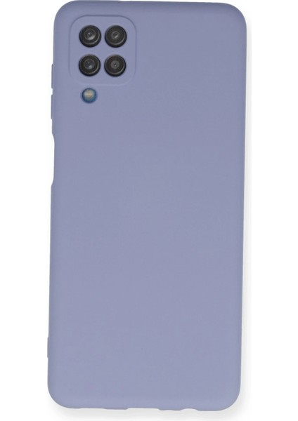 Samsung Galaxy A12 Kılıf Nano Içi Kadife Silikon - Lila Bstmy