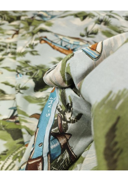 Koyu Yeşil Renklerde Pamuk Vual (En 130 cm x Boy 235 Cm) modelleri