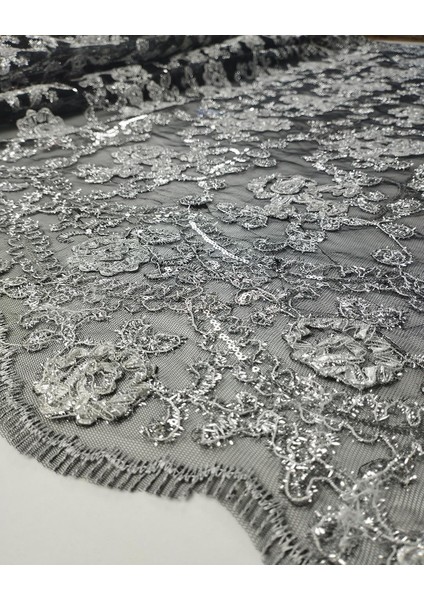 Siyah Lame Pullu Tül (En 120 cm x Boy 220 Cm) modelleri