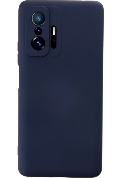 Xiaomi Mi 11T Pro Kılıf Nano Içi Kadife Silikon - Lacivert Bstmy