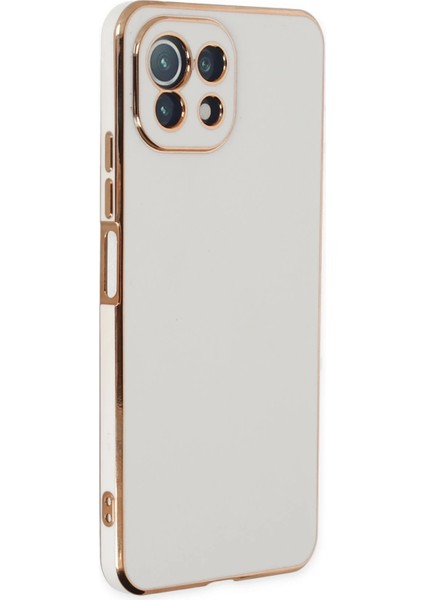 Xiaomi Mi 11 Lite Kılıf Volet Silikon - Beyaz Bstmy