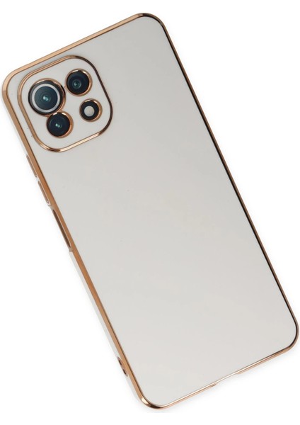 Xiaomi Mi 11 Lite Kılıf Volet Silikon - Beyaz Bstmy